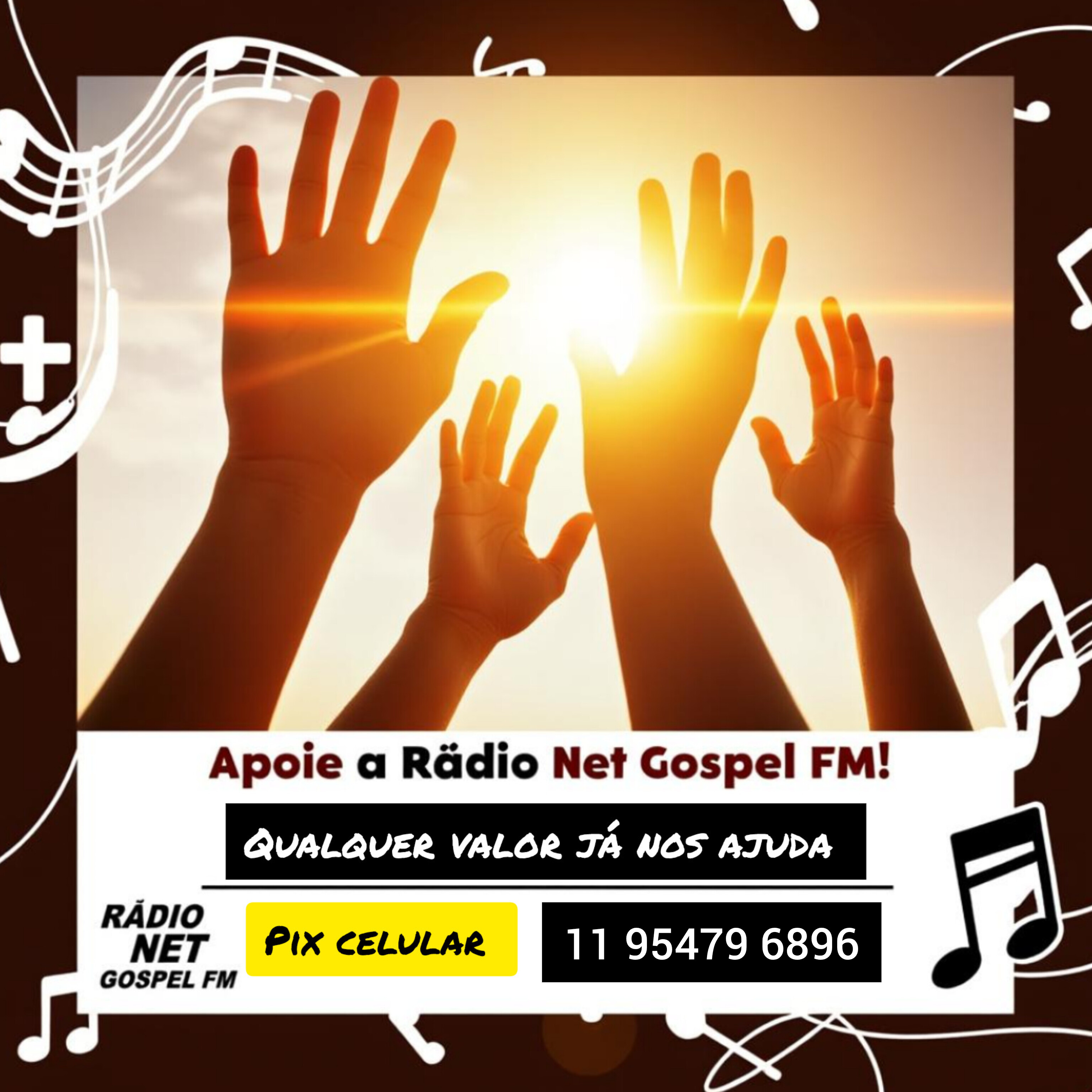 Apoie a Rádio Net Gospel